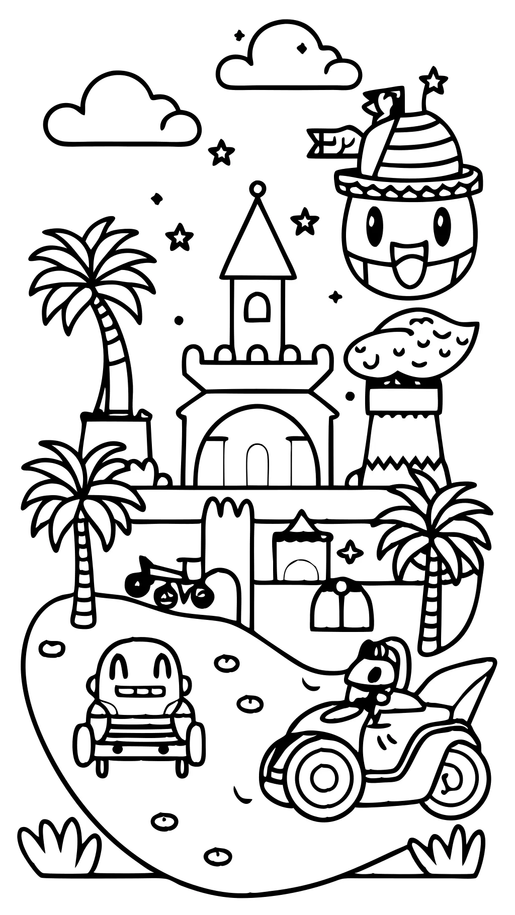 mariokart coloring pages